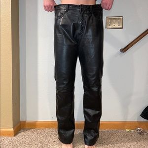 Rare Vintage Genuine Leather Pelle Studio Pants